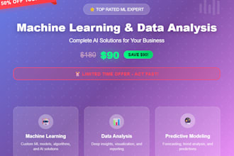 do data analysis, visualization, and ml modeling