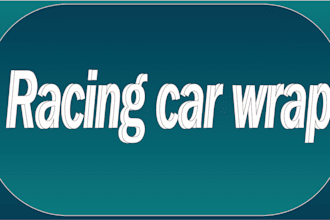 create racing car wrap, itasha wrap, bike racing flyer and vehicle wrap designs