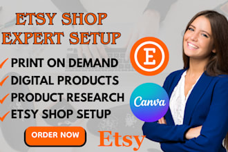 setup etsy shop setup etsy digital products shop design etsy store seo listing