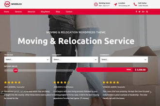 build wordpress moving company website relocation service site home mover