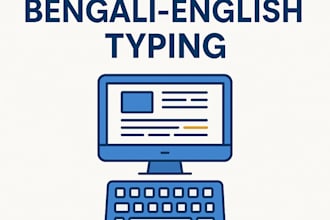 do accurate data entry, bengali english typing and translation work
