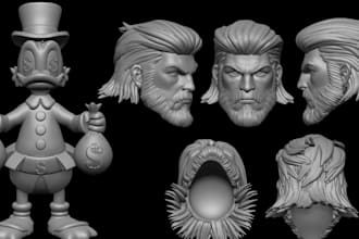 sculpt 3d head, 3d head sculpt, 3d headbust, 3d head model for 3d printing