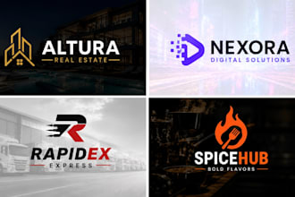 design a modern minimalist custom business logo and redesign