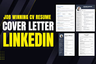 build CV resume cover letter optimize linkedin profile update
