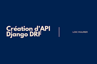 create a rest API with drf or django ninja