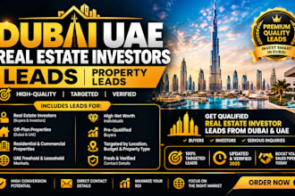 generate you dubai uae real estate investors leads property leads