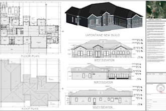 be your architect for floor plan, house permit drawings, blueprints in autocad