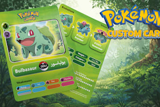 draw you custom tcg pokemon card pokemon trainer and pokemon tcg card