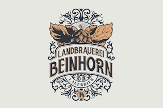 design a retro vintage custom beer or brewery logo