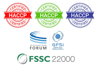 gfsi expert fo fssc 22000, global gap brcgs sqf ifs kosher