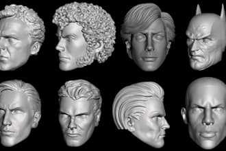 sculpt realistic 3d head model 3d head sculpt 3d bust 3d miniature 3d head print