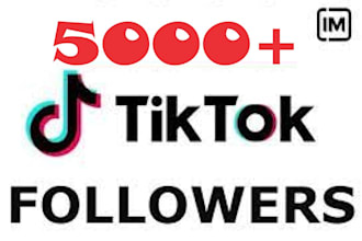 5000 non drop tiktok followers for instant