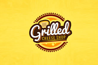 design super a grilled cheese restaurant logo