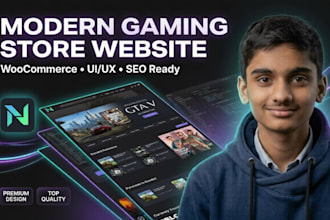 a modern ecommerce website or web app