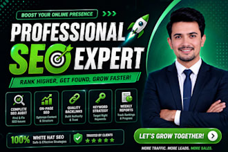 be your professional SEO expert for google first page ranking