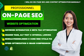 do on page SEO and content optimization manually