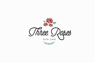 design unique awesome floral logo