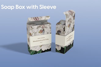 creative soap design, packaging, and label, box design