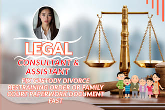 fix custody divorce restraining order or family court paperwork document fast