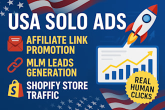 run USA solo ads to promote your affiliate link and generate MLM leads