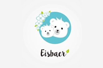 design motivation elegant logo for snow white cute flower