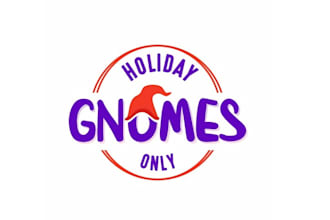 design glamorous holiday gnomes only logo