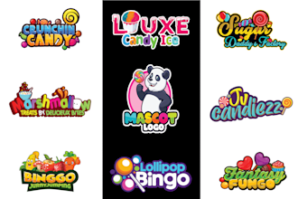 design candy, chocolate, bakery, sweets, or food logo