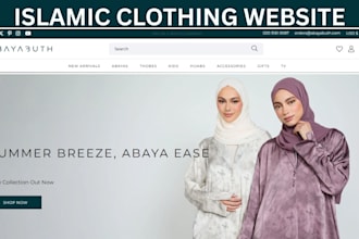 design abaya website islamic clothing shopify store islamic store abaya store