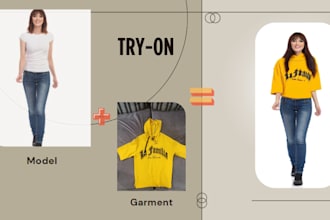 create basic virtual try on photos for you