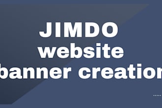 create stunning banners for your jimdo website