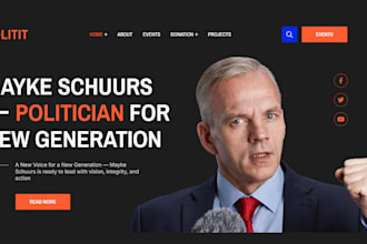 design your political website, campaign website, or candidate site
