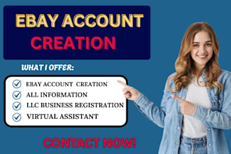 manage your ebay account and ebay store and creating