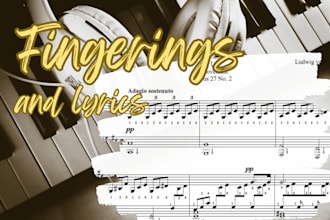 add fingerings to your piano sheet music