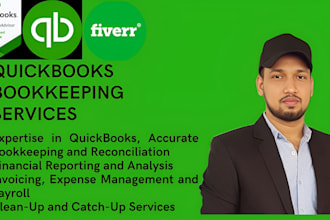 do bookkeeping, reconciliation, accounting in quickbooks online