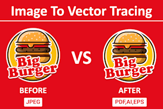 manual logo tracing and vectorization using illustrator