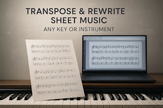transcribe your recordings into professional instrument sheet music satb ttbb