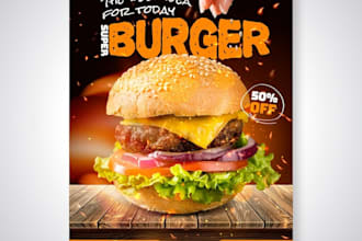 create a food poster design