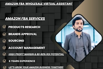 be your amazon fba wholesale virtual assistant and ebay ds