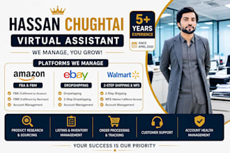 be your amazon fba wholesale virtual assistant and ebay ds
