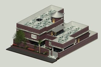 make a 3d exterior model for your house