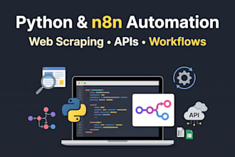 build a python web scraping or automation script or n8n workflow