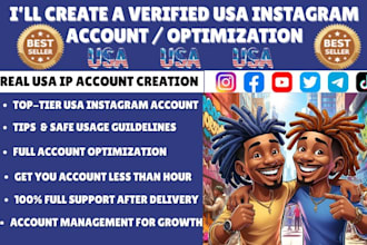 create usa tiktok account, tiktok ads account, tiktok shop, usa instagram