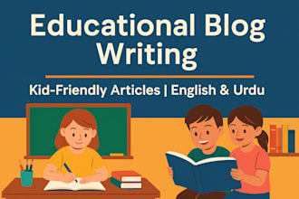 write clear and creative educational blogs and articles