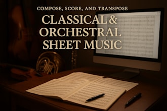 transcribe professionally arrange and compose orchestral music satb ttbb