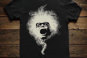 draw a funny slogan t shirt design
