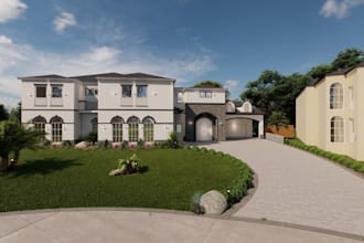 do landscape, front yard , backyard, pool, patio