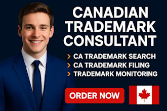 handle canada trademark search and registration with cipo as trademark attorney