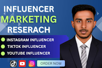 research niche influencers on instagram, tiktok, and youtube