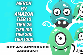 help you to create your account in merch by amazon