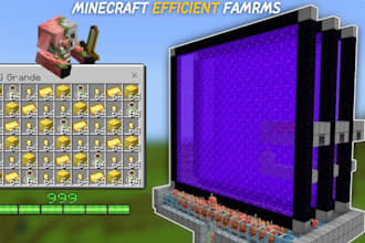 build any automatic farm for you in minecraft java and bedrock eidtion